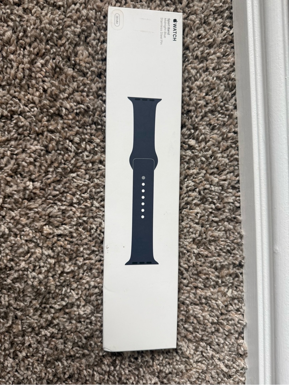 Apple Sport Band Midnight Blue fits 38mm 40mm, and 41mm watches
